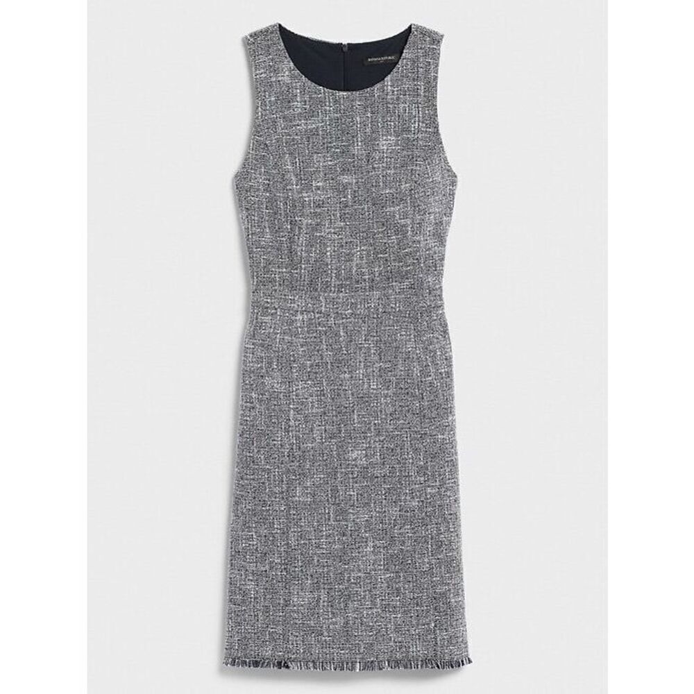 ✨Banana Republic Stretch Boucle Sheath Sz 12 Dress✨ - Picture 2 of 7